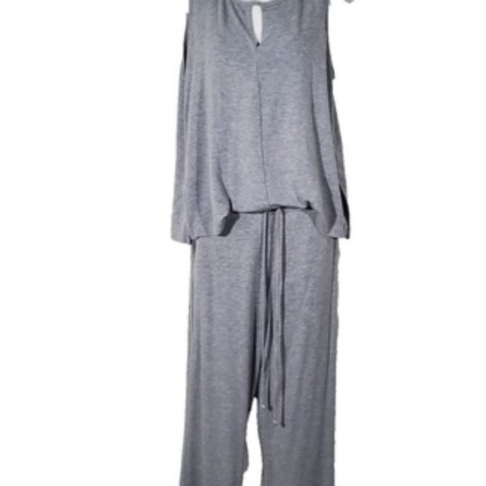 CAbi Women’s classic Drawstring Waist Jumpsuit Size small Sleeveless